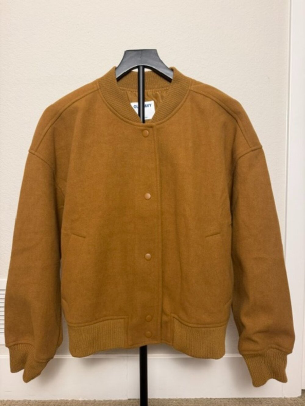 Old Navy Caramel Oversized Bomber Jacket NWT Size Small #417547